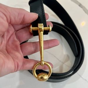 Women’s Black Gucci horsebit belt